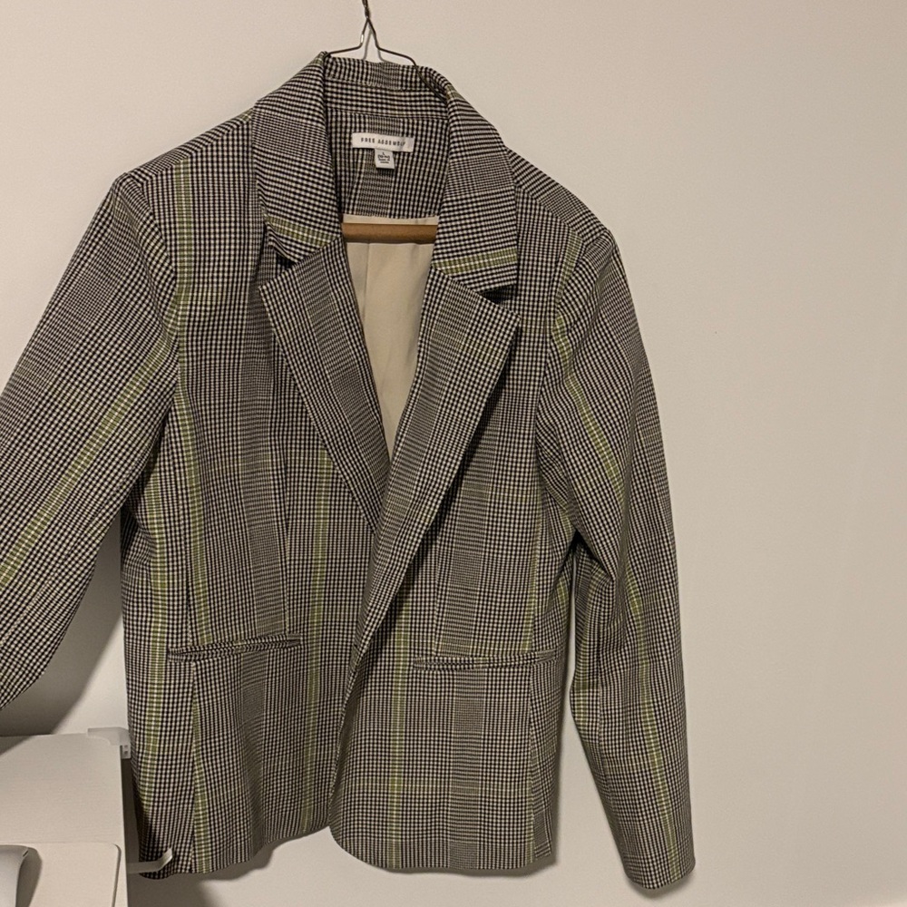 Checkered Blazer